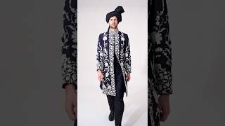 Groom in black and white sherwani by Nauman Arfeen youtubeshorts virqlshorts viralvideo [upl. by Harlene]