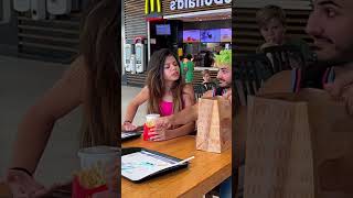 Her Reaction 🤯 Mcdonalds CRAZY Magic 😂 shorts [upl. by Assilac]