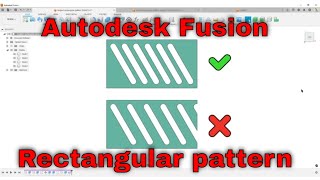 Fusion  Rectangular Pattern with Driven Dimensions No Math needed [upl. by Euqinehs]