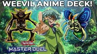 Weevil Underwood Anime Deck in Yugioh Master Duel [upl. by Riobard68]