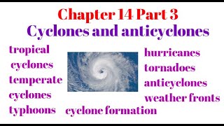 Geography Ch 14 Part 3 Cyclones and anticyclones [upl. by Yarb625]