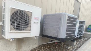 2010 Fujitsu Halcyon Inverter 2022 Thermal Zone and GeoComfort air conditioners running [upl. by Darin]