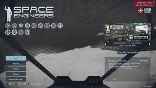 Space engineers space station home base build [upl. by Worthy158]