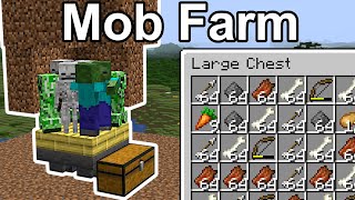 Mob Farm  No Spawner  Minecraft 121 [upl. by Akisej]