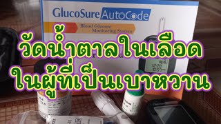 รีวิววิธีใช้เครื่องวัดน้ำตาลในเลือด Glucosure [upl. by Lorolla]