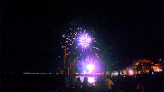 Fuochi artificio ferragosto 2013 Pietra Ligure [upl. by Wellesley]