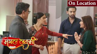 Boss Throw Out Saumya After Fraud Truth Out Shoumya Say Sorry To Mangal MANGAL LAXMI ON LOCATION [upl. by Lawford]