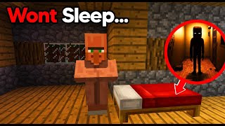 This Villager Wouldnt Fall Asleep So I Found Out Why Minecraft Creepypasta [upl. by Armillas]