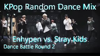 KPop Random Dance Pro DJ Mix Original Artists Mirrored POP Quiz  Enhypen vs Stray Kids Battle 2 [upl. by Carpenter692]