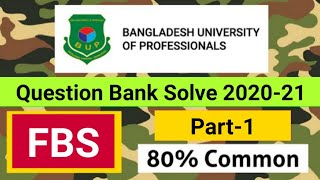 BUP Question Bank Solve  BUP Admssion Test 202122  Tips amp Tricks [upl. by Quint541]