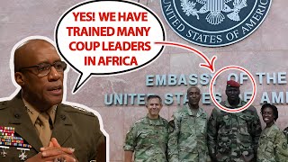 Africa Reacts to Danming Video of US General Admit Training Coup Leaders in Africa [upl. by Ahsimik839]