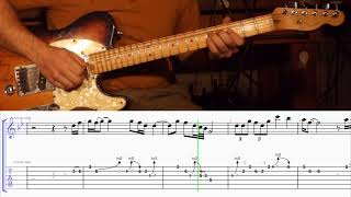 How to Play solo in Heaven by Jason Aldean on Guitar with TAB [upl. by Nnewg900]