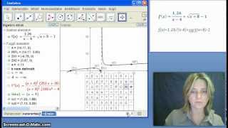 Függvényvizsgálat GeoGebra programmal [upl. by Harutak]