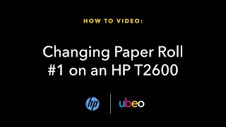 Changing Paper Roll 1 on an HP T2600 [upl. by Arimihc]