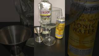 How to Make a Gin amp Tonic Gordons amp Fever Tree Tonic Water [upl. by Yrelbmik]