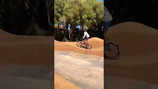 Hitting jumps at pump track [upl. by Halsey274]