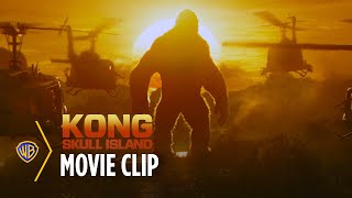 Kong Skull Island  Kong Helicopter Attack  Warner Bros Entertainment [upl. by Cone884]