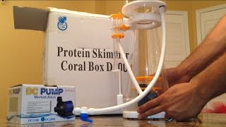 New Coral Box D500 protein skimmer full product set up and review [upl. by Sharona]