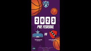 PRE FEDERAL DE BASQUET 2023  ESTUDIANTES VS SPORTIVO REALICO [upl. by Islek]