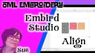 EMBIRD STUDIO embroidery softwareHow to align in embird tutorials [upl. by Ardnahsal686]