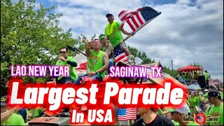 Lao New Year 2024  Day 3  Saginaw TX  Largest LNY Parade in USA 🇺🇸 ສະບາຍດີປີໃຫມ່ລາວ Ep4 [upl. by Konstanze]