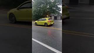 Mk8 GTI with Milltek catback exhaust non resonated and no downpipeLOUD DSG FARTS [upl. by Ydoc]