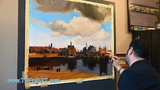 View of Delft  Vermeer  Art Reproduction Oil Painting [upl. by Kloman720]