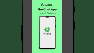 RealTime Chat App with Ionic amp Firebase shorts [upl. by Anelrac]