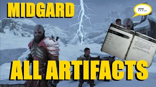 MIDGARD ARTIFACT LOCATIONS  God of War Ragnarok  1080p HD [upl. by Fablan]