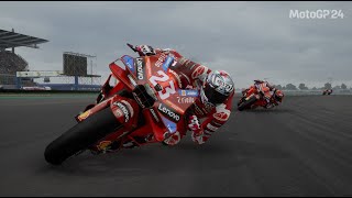 ENEA BASTIANINI VS FRANCESCO BAGNAIA  MOTOGP THAILAND  MOTOGP 24 GAMEPLAY REPLAY [upl. by Ferdinande]