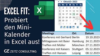 Probiert unbedingt diesen MiniKalender in Excel aus kalender [upl. by Airam]