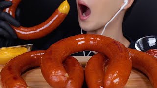 ASMR KIELBASA SAUSAGE CHEESY MUKBANG COOKING 킬바사 소세지 먹방 치즈소스 NO TALKING EATING SOUNDS REAL SOUND [upl. by Lozano614]