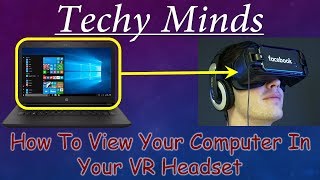 How To Connect VR with Laptop  Techy Minds [upl. by Nhguavahs]