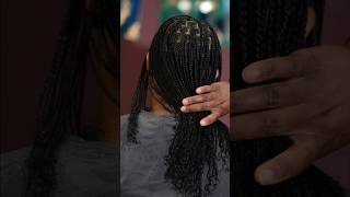 Mini braid tutorial on natural hair Plaits on natural hair [upl. by Gittle]