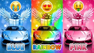 Choose Your Gift🎁 3 gift box challenge Rainbow Blue or Pink 💙🌈 [upl. by Kalman]