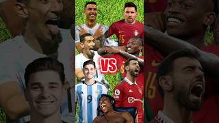 Argentina Trio Ronaldo AlvarezDimaria vs Portugal Trio MessiLeaoBruno ronaldo messi [upl. by Ulrich]