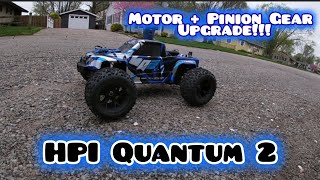 HPI Maverick Quantum 2  Upgraded Motor amp Pinion Gear [upl. by Chev736]