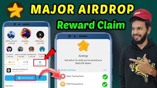 Major Airdrop 🤯  Major Airdrop claim kaise kare  Major claim reward  Major Airdrop withdrawal 💵 [upl. by Adnovaj]