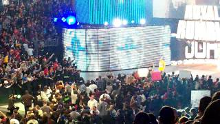 royal rumble 2010 John cena entrance live [upl. by Ardnuhsal]