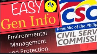 CSC Exam General Information  Environmental Management and Protection  video 6 [upl. by Ahtnamys]