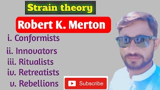 Strain theory  in Urdu Hindi Anomie theory  Social Structural theory  Roberts theory [upl. by Ydnis]