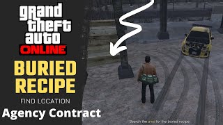 Search the area for the buried recipe  Tuners DLC  GTA V Online  Agency Contract [upl. by Aramad]