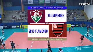 FLUMINENSE X SESC FLAMENGO  SUPERLIGA FEMININA 2324 ❤❤❤AMO VÔLEI🏐🏐🏐 LINK DO JOGO NA DESCRIÇÃO [upl. by Myrlene]