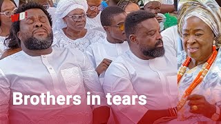 Emotional Moment as Yoruba Actor KUNLE AFOLAYAN Buries mum  LIVE [upl. by Arelc]