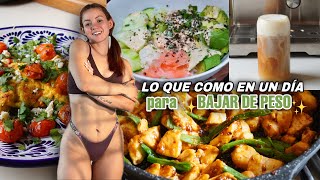 Lo que como en un día para ADELGAZAR  Fácil amp Delicioso [upl. by Otreblon]