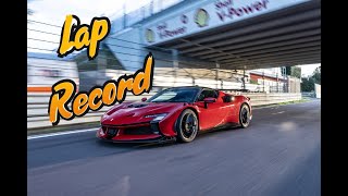 Ferrari SF90XX Stradale Fiorano lap record [upl. by Rudwik]