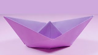 How To Make Paper Boat Easy Way  Origami Boat [upl. by Ennayrb]