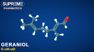 Geraniol Nerol  C10H18O  3D molecule [upl. by Orms]