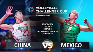 China vs Mexico  Quarter Finals  Mens Volleyball Challenger Cup 2024 [upl. by Aramenta]