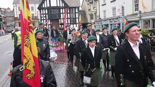 Welsh National Anthem at Owain Glyndwr Day Parade in Corwen [upl. by Unhsiv]